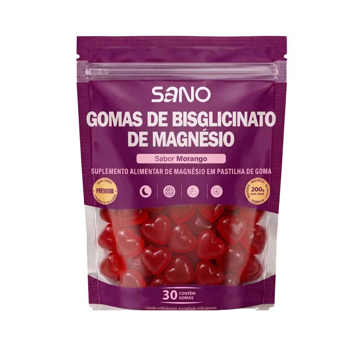 Sano Gomas de Bisglicinato de Magnésio